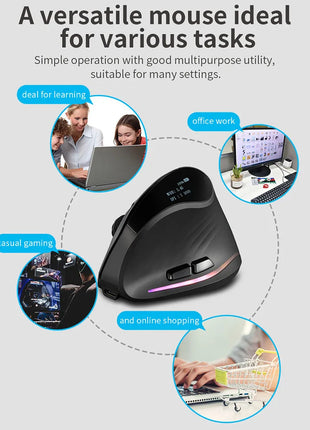 Ergonomic Mouse with 7 Buttons and DPI