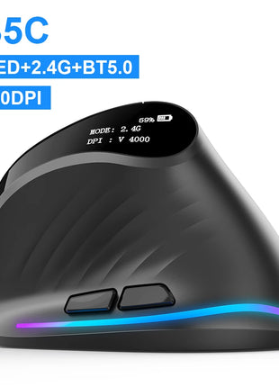 Ergonomic Mouse with 7 Buttons and DPI