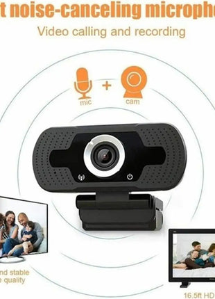 Webcam with Microphone Full HD 1080P Auto Focus & USB Plug-and-Play