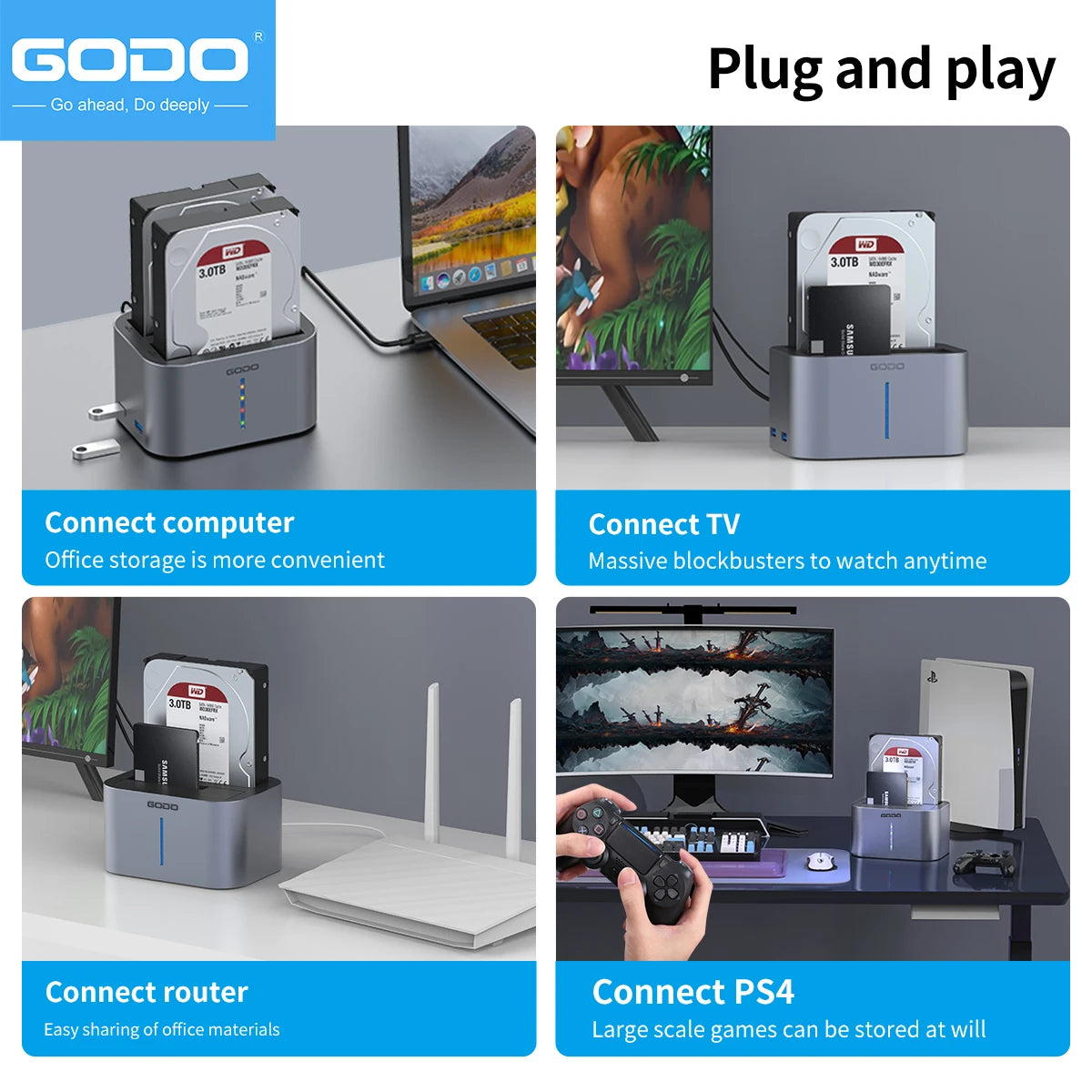 HDD/SSD Dock Dual-Bay