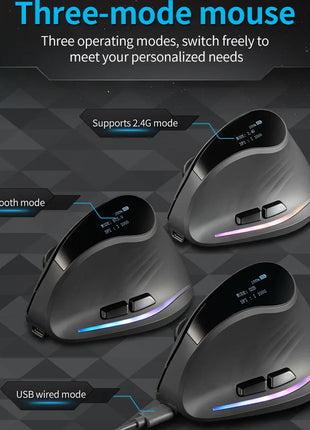 Ergonomic Mouse with 7 Buttons and DPI