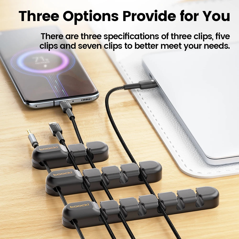 Cable Organizer Clips Silicone