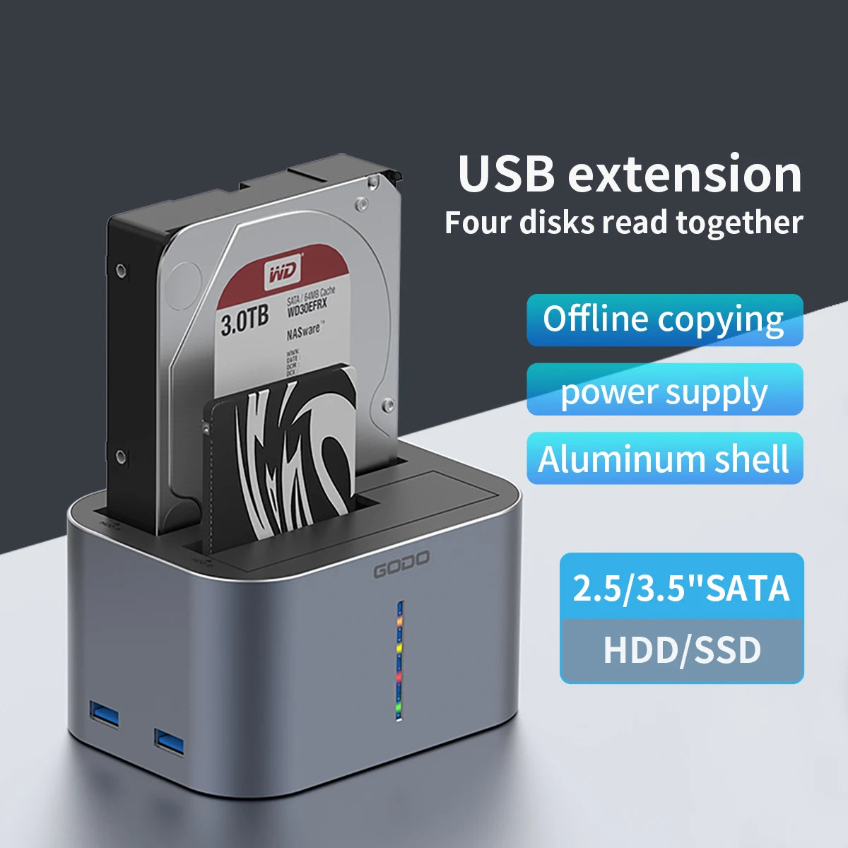 HDD/SSD Dock Dual-Bay