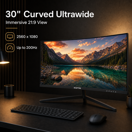 Curved Monitor Ultrawide 30"