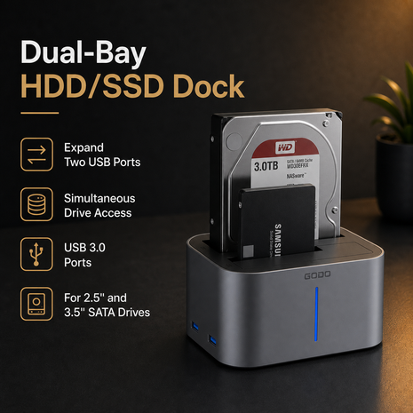 HDD/SSD Dock Dual-Bay