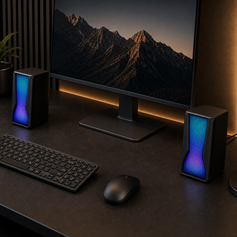 Gaming speakers LED Dual color